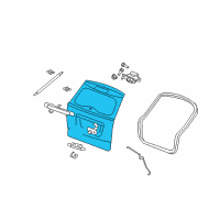 OEM 2012 Jeep Compass LIFTGATE Diagram - 5074972AI