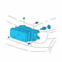 OEM 1997 Toyota 4Runner Headlamp Assembly Diagram - 81150-35211