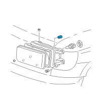 OEM 1993 Toyota Tercel Headlamp Bearing Diagram - 81128-22630