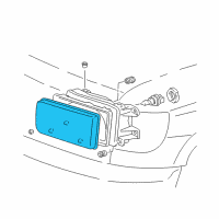 OEM 2000 Toyota 4Runner Passenger Side Headlight Assembly Diagram - 81130-35230