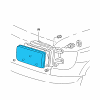 OEM 2002 Toyota 4Runner Passenger Side Headlight Assembly Diagram - 81130-35230