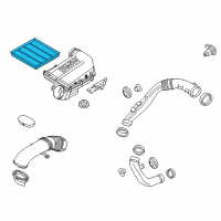 OEM 2014 BMW X5 Air Filter Diagram - 13-71-7-571-355