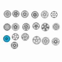 OEM 2003 Ford F-150 Wheel, Alloy Diagram - YL3Z1007EA