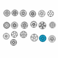 OEM Ford F-250 Spare Wheel Diagram - F75Z-1015-CB