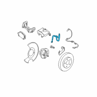 OEM 2017 Chevrolet Impala Brake Hose Diagram - 84025387