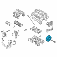 OEM 2009 Ford Flex Pulley Diagram - 8T4Z-6312-A