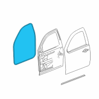 OEM Cadillac Surround Weatherstrip Diagram - 22766409