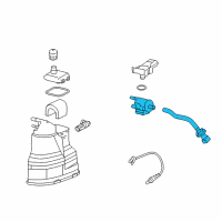 OEM 2015 Cadillac CTS Tube Asm-Evap Emission Canister Purge Diagram - 12658981