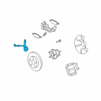OEM 2008 Pontiac G6 Brake Hose Diagram - 25874786