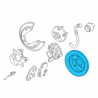 OEM Mercury Sable Rotor Diagram - YF1Z-1V125-DB