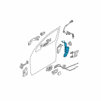 OEM 2008 Kia Sportage Front Door O/R Latch & Actuator Assembly, Right Diagram - 813211F010