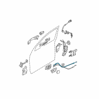 OEM 2006 Kia Sportage Cable Assembly-Front Door Inside Diagram - 813711F020