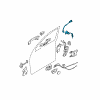 OEM 2009 Kia Sportage Door Key Sub Set, Right Diagram - 819801FC00