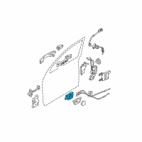 OEM 2010 Kia Sportage Door Inside Handle Assembly, Right Diagram - 826201F000WK