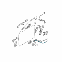 OEM Kia Sportage Cable Assembly-Front Door S/L Diagram - 813911F000