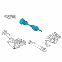 OEM 1992 Chevrolet Astro Front Wheel Drive Shaft Kit Diagram - 26037369