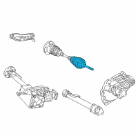 OEM 1999 Chevrolet Astro Boot Kit, Front Wheel Drive Shaft Cv Joint Diagram - 26059670