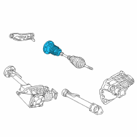 OEM 1998 Chevrolet Astro Boot Kit, Front Wheel Drive Shaft Tri-Pot Joint Diagram - 26059674