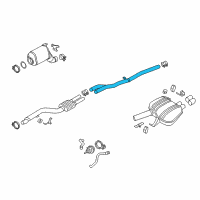 OEM 2015 BMW 740Ld xDrive INTERMEDIATE PIPE Diagram - 18-30-8-576-150