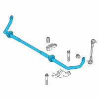 OEM 2021 BMW 540i xDrive Stabilizer Front With Rubber Mounting Diagram - 31-30-6-873-476