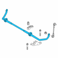 OEM 2020 BMW 540i Stabilizer Front With Rubber Mounting Diagram - 31-30-6-873-476