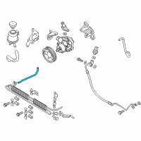 OEM 2019 Nissan Armada Hose-Return, Power Steering Diagram - 49725-5ZM0A