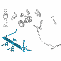 OEM 2016 Infiniti QX80 Oil Cooler Assy-Power Steering Diagram - 49790-5ZM0A