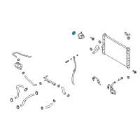 OEM 2008 Chevrolet Aveo Thermostat Unit Gasket Diagram - 96143112