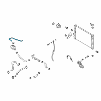 OEM Chevrolet Aveo Radiator Surge Tank Radiator Hose Diagram - 96467384