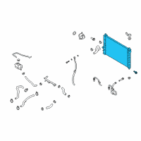 OEM 2008 Chevrolet Aveo5 Radiator Diagram - 96816483