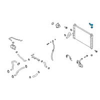OEM Pontiac G3 Radiator Assembly Bracket Diagram - 96536670