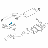 OEM BMW HOLDER CATALYTIC CONVERTER N Diagram - 18-30-7-607-619