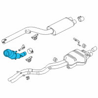 OEM 2015 BMW Z4 Catalytic Converter Diagram - 18-32-8-627-722