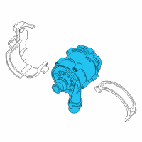 OEM BMW 530i xDrive Auxiliary Water Pump Diagram - 11-51-8-482-744