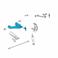 OEM 2010 Chevrolet Express 1500 Front Lower Control Arm Assembly Diagram - 20869232