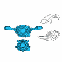 OEM 2022 BMW 750i xDrive SWITCH UNIT STEERING COLUMN Diagram - 61-31-5-A32-041