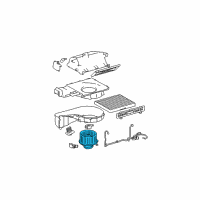 OEM 2001 Hyundai Elantra Motor & Fan Assembly-A/C Blower Diagram - 97113-2D010