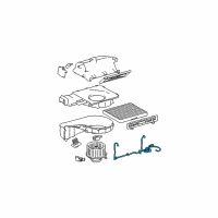 OEM 2003 Hyundai Tiburon Wiring Assembly-Blower Diagram - 97191-2D000