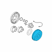 OEM 2005 Toyota Tacoma Drum Diagram - 42431-04051