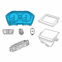 OEM 2019 BMW 230i INSTRUMENT CLUSTER Diagram - 62-10-5-A24-5A3