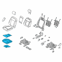 OEM 2022 Ford Ranger Seat Cushion Pad Diagram - KB3Z-21632A22-B