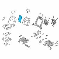 OEM 2019 Ford Ranger Seat Back Heater Diagram - KB3Z-14D696-A