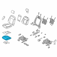 OEM 2022 Ford Ranger Seat Cushion Pad Diagram - KB3Z-21632A22-A