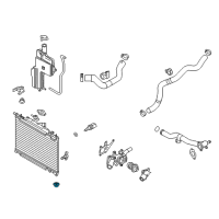 OEM Toyota Yaris iA Radiator Assembly Lower Bracket Diagram - 90118-WBB09