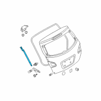 OEM 2010 Nissan Rogue Stay Assy-Back Door, RH Diagram - 90450-1VK1A
