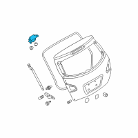 OEM 2012 Nissan Rogue Hinge Assy-Back Door Diagram - 90400-JM00A