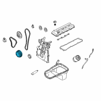 OEM 2000 Nissan Xterra Pulley-Crankshaft Diagram - 12303-9WA0A