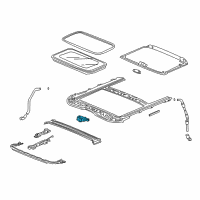 OEM 2017 Honda Accord Motor Assy., Sunroof Diagram - 70450-T3L-A01