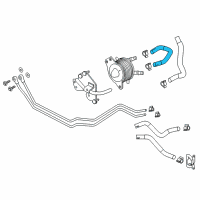 OEM 2016 Infiniti Q50 Hose-Water Diagram - 14055-6HG1A