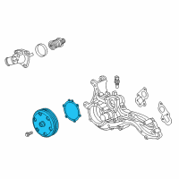 OEM 2016 Chevrolet Corvette Water Pump Kit Diagram - 12687616